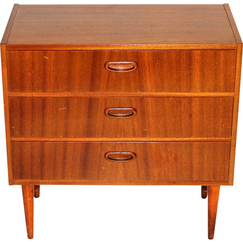 Vintage mahogany chest of drawers, Sweden 1960