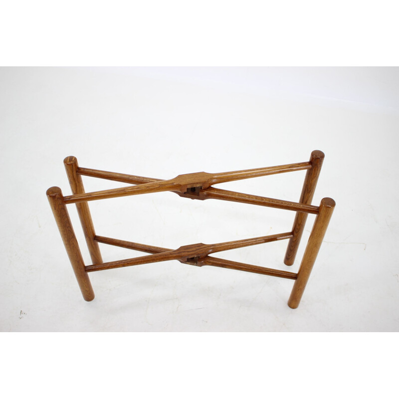 Vintage Teak and Oak Table Side Hans J. Wegner for Andreas Tuck Denmark 1960s