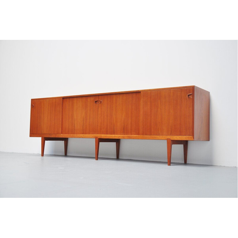 Vintage teak sideboard Henry Rosengren Hansen Denmark 1960