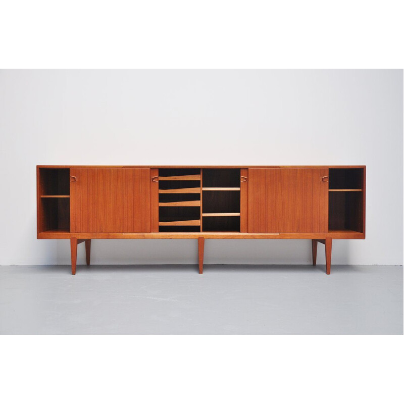 Vintage teak sideboard Henry Rosengren Hansen Denmark 1960