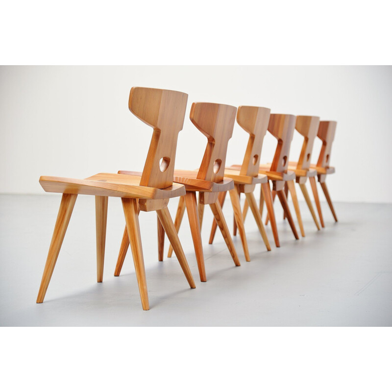 Lot de 6 chaises vintage par Jacob Kielland-Brandt pour l.Christiansen Danmark 1960