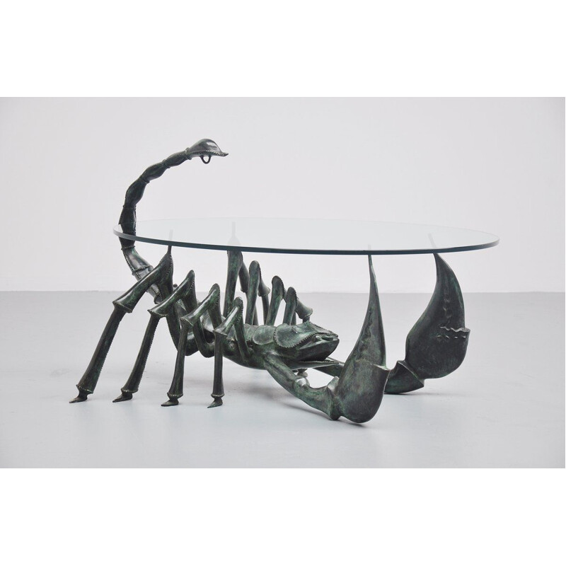 Scorpion coffee table Jacques Duval-Brasseur France 1970