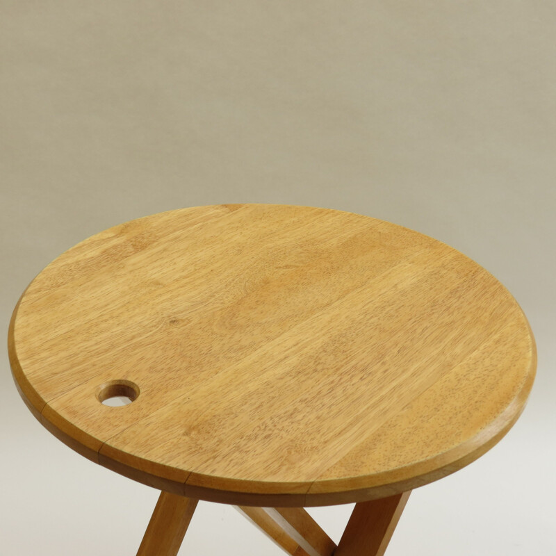 Vintage Folding Wooden Stool And Table Of Suzy Stool By Adrian Reed