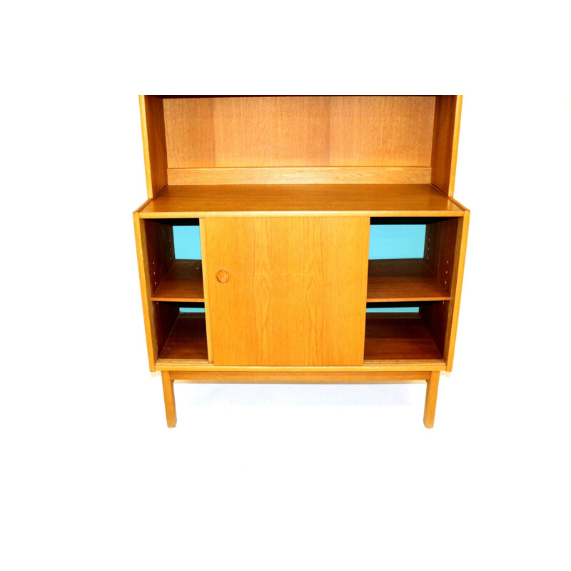 Vintage oak bookcase, Sweden, 1960