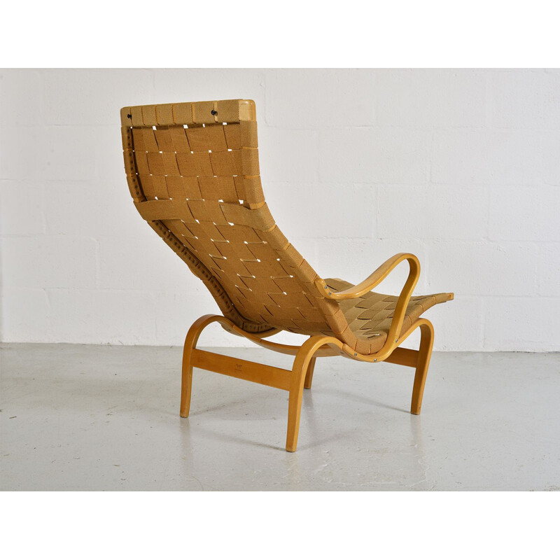 Vintage lounge armchair Beech Bruno Mathsson Pernilla Bentwood Karl Mathsson Swedish 1940