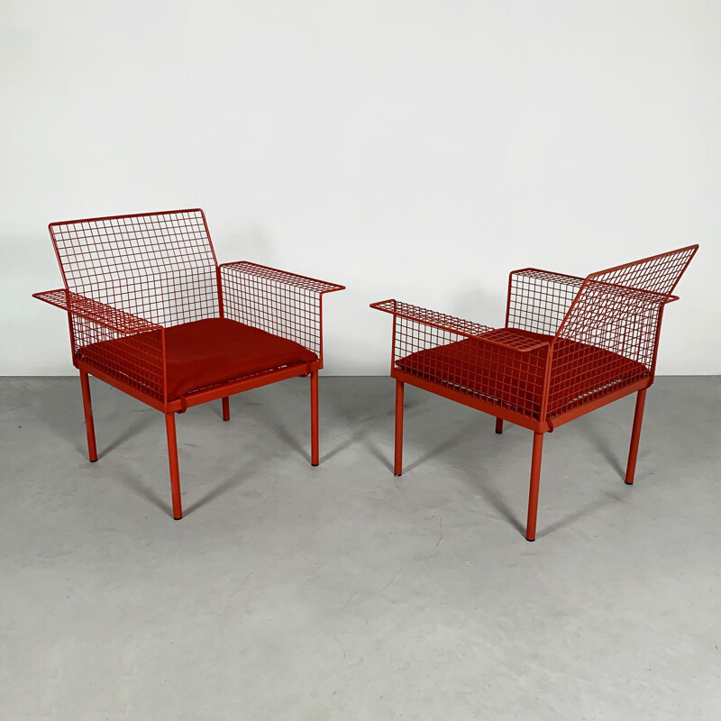 Paire de fauteuils vintage d'Evoluzione,  1980