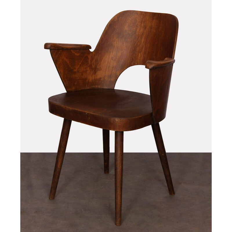 Fauteuil vintage par Lubomir Hofmann fabriqué par Ton, 1960