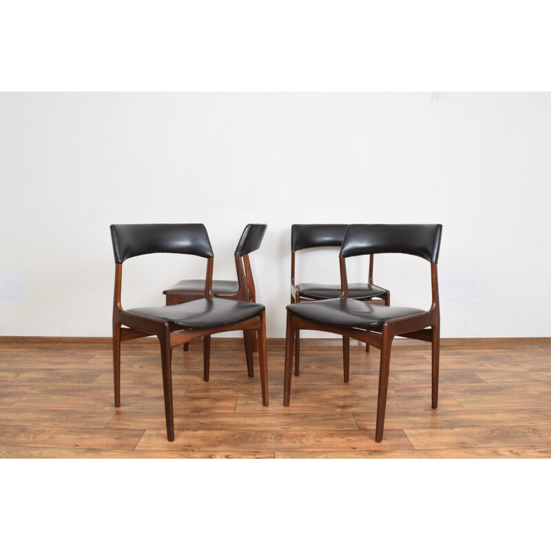 4 Vintage teak chairs from Mahjongg Vlaardingen, 1950