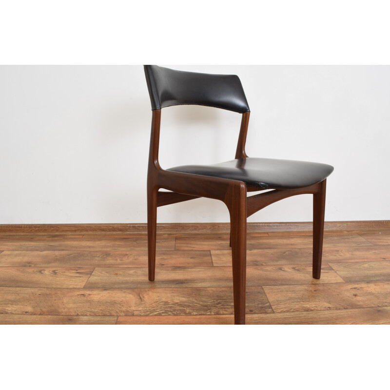 4 Vintage teak chairs from Mahjongg Vlaardingen, 1950