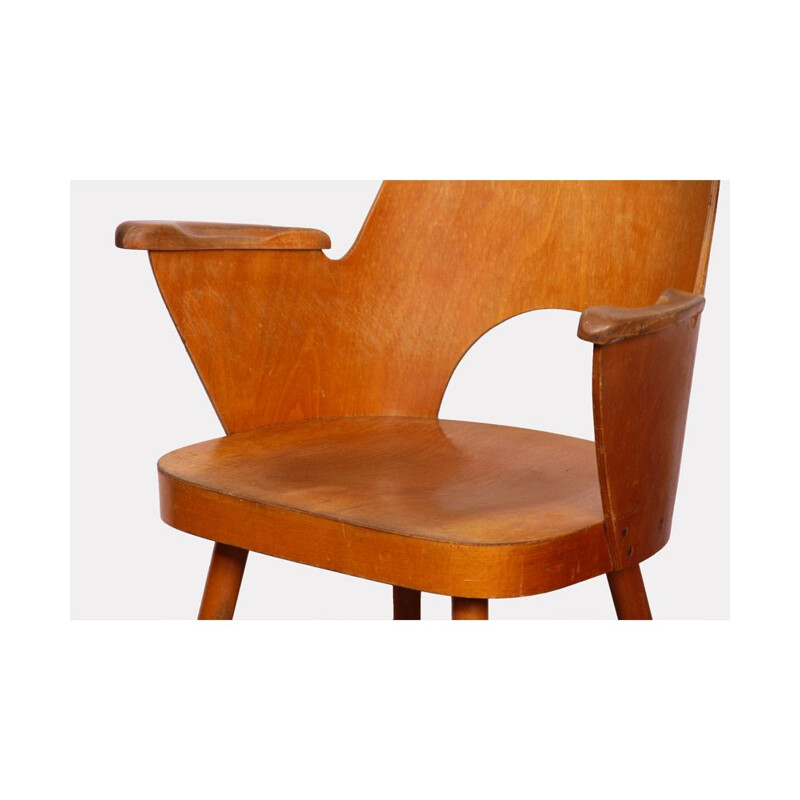 Vintage armchair by Lubomir Hofmann for Ton, 1960