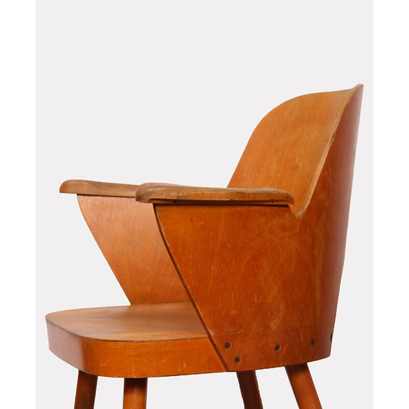 Vintage armchair by Lubomir Hofmann for Ton, 1960