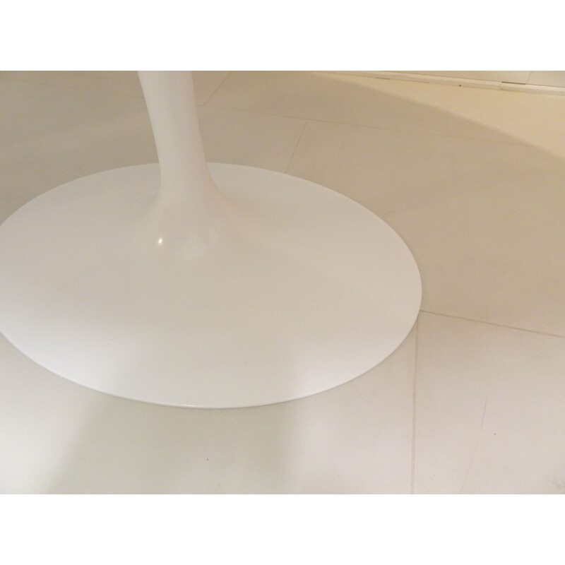 Vintage Knoll saarinen oval marble table 