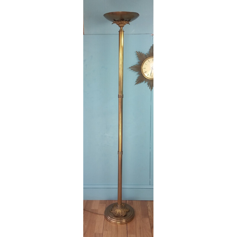 Mid century brass uplighter 1950