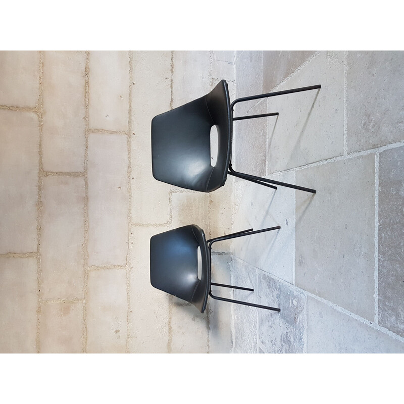 Pair of Vintage Chairs Amsterdam by Pierre Guariche for Steiner 