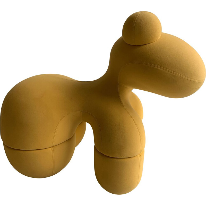 Sculpture de chaise vintage jaune "Pony" de Eero Aarnio 2004