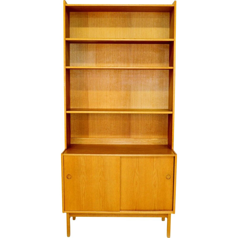 Vintage oak bookcase, Sweden, 1960