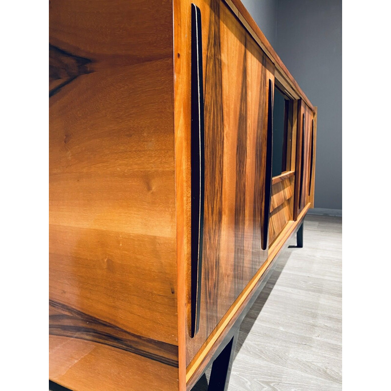 Vintage walnut veneer sideboard 1960