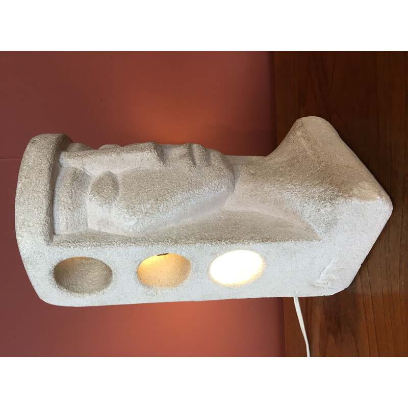 Vintage stone lamp Albert Tormos 
