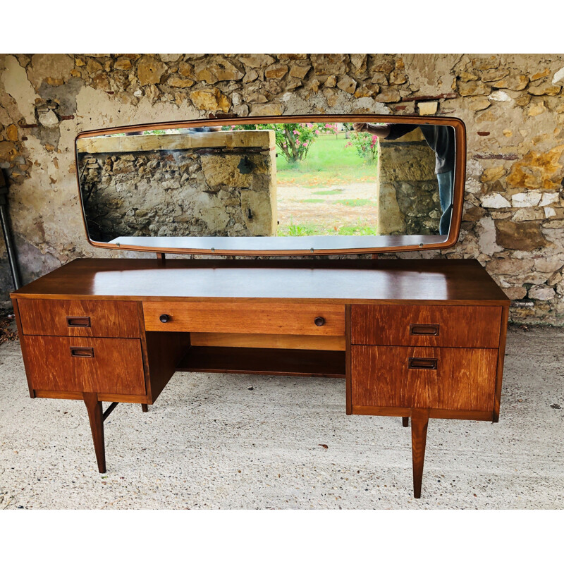 Vintage teak desk Dressing table by Nathan Scandinavian 1960