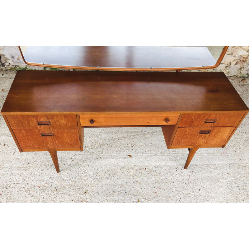 Vintage teak desk Dressing table by Nathan Scandinavian 1960