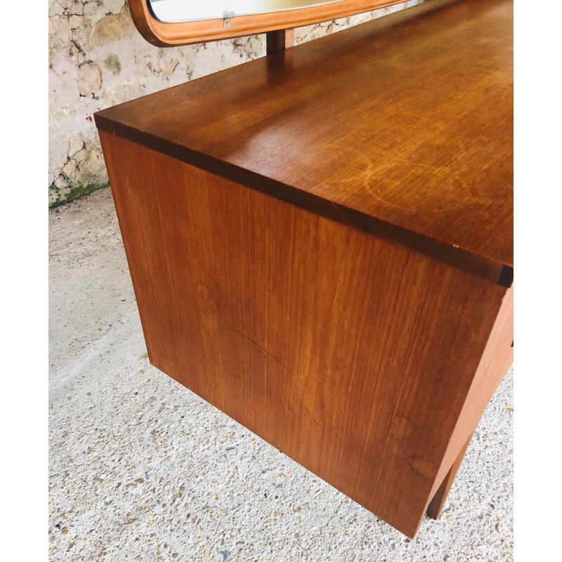 Vintage teak desk Dressing table by Nathan Scandinavian 1960