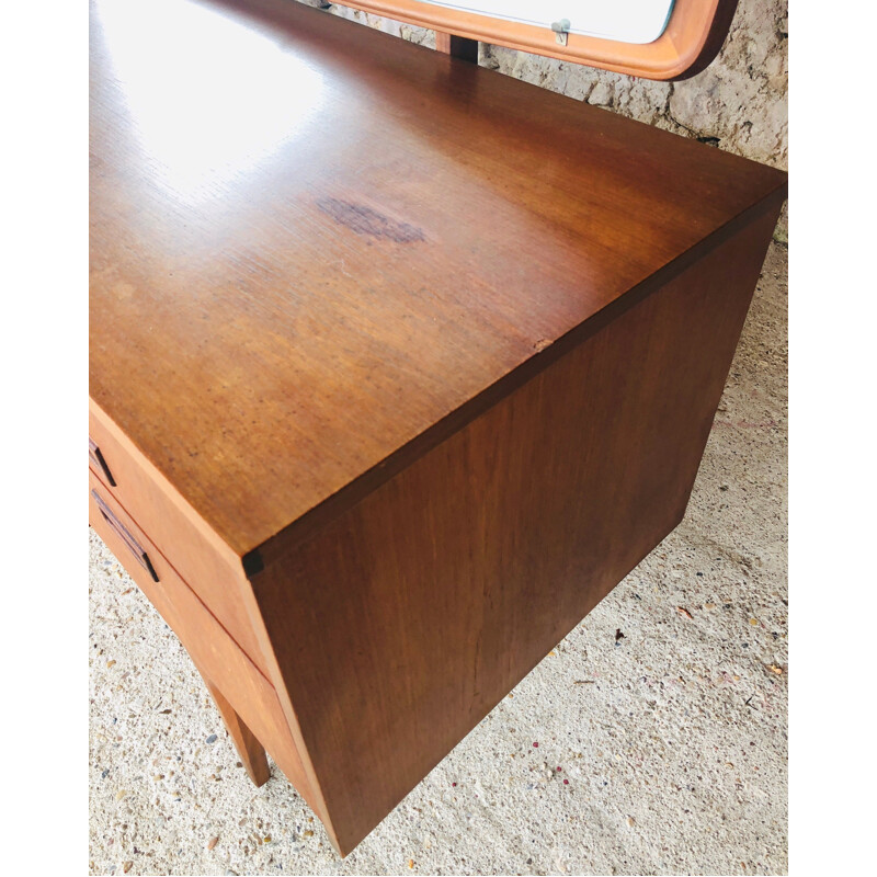 Vintage teak desk Dressing table by Nathan Scandinavian 1960