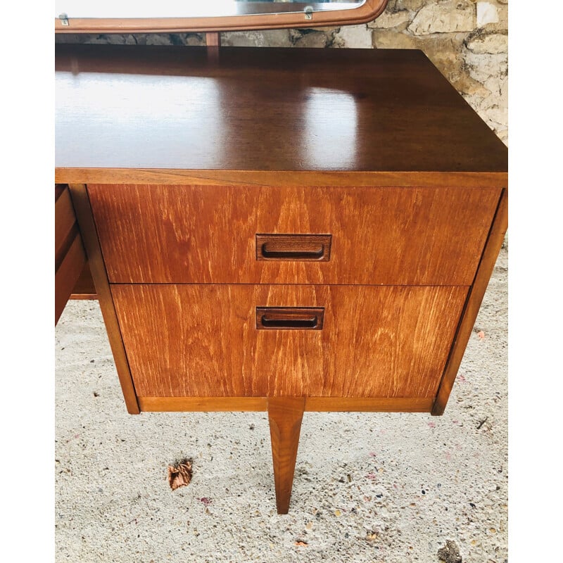 Vintage teak desk Dressing table by Nathan Scandinavian 1960