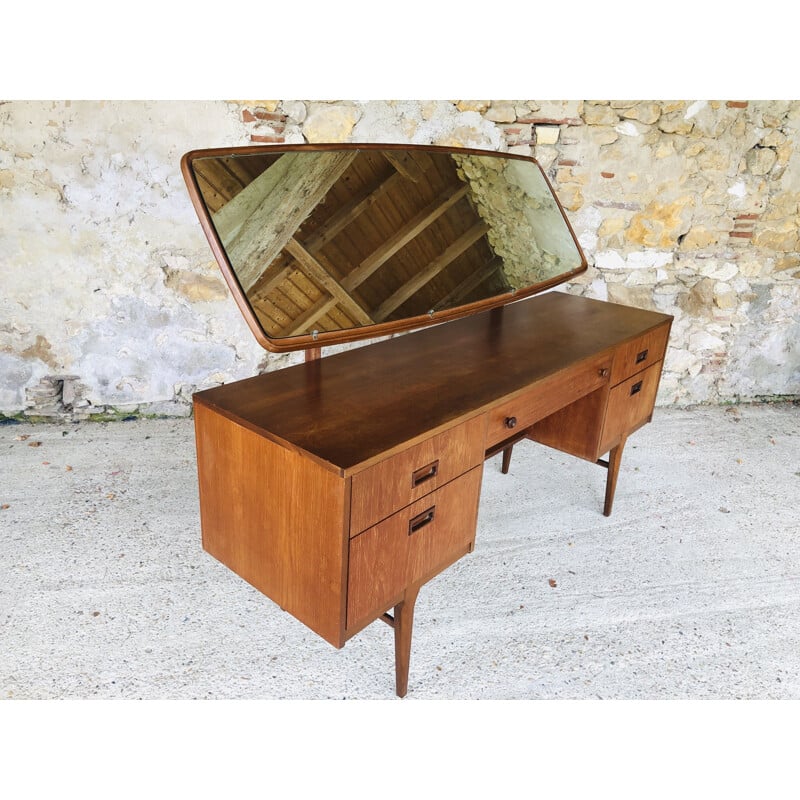 Vintage teak desk Dressing table by Nathan Scandinavian 1960