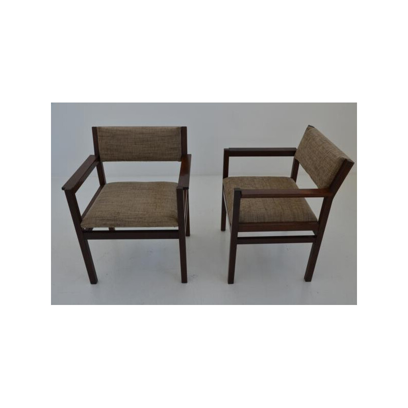 Set of 2 mid-century Scandinavian Pastoe armchairs, Cees BRAAKMAN - 1960s