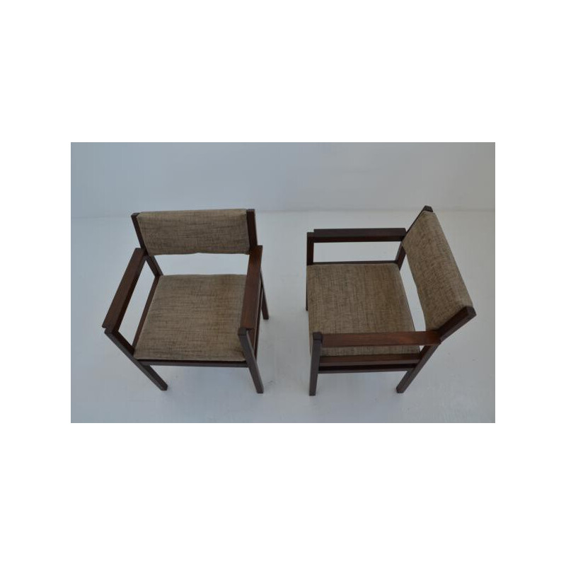Set of 2 mid-century Scandinavian Pastoe armchairs, Cees BRAAKMAN - 1960s