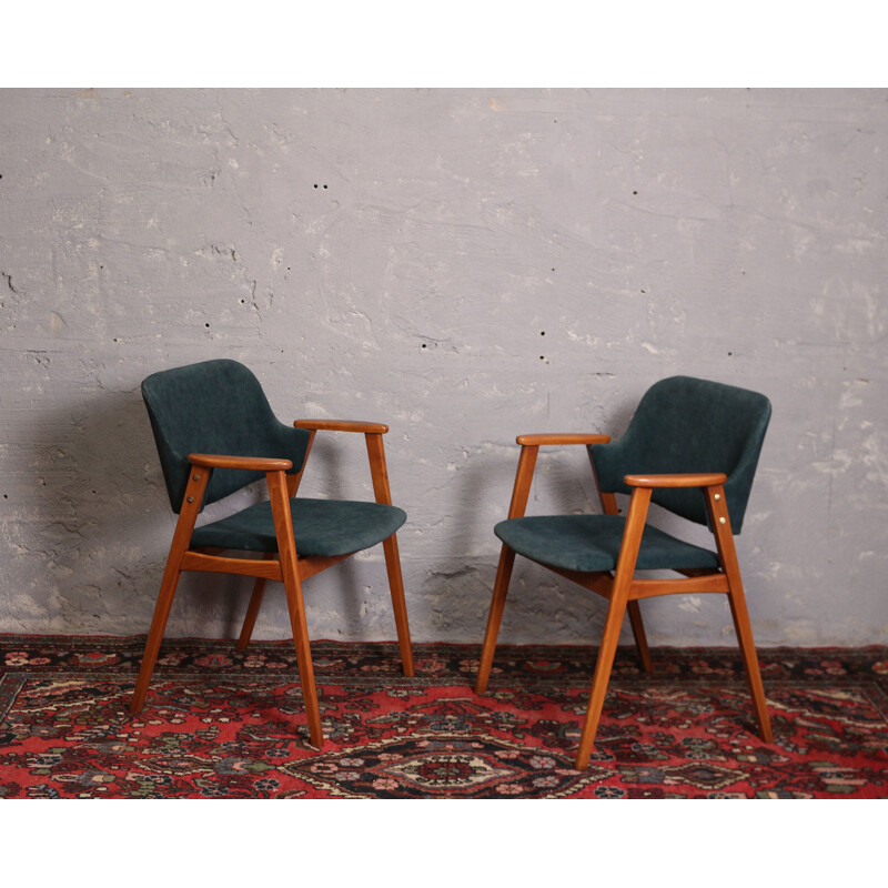 Pair of vintage Hungarian armchairs, 1960s