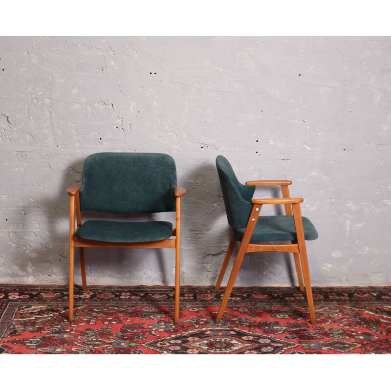 Pair of vintage Hungarian armchairs, 1960s