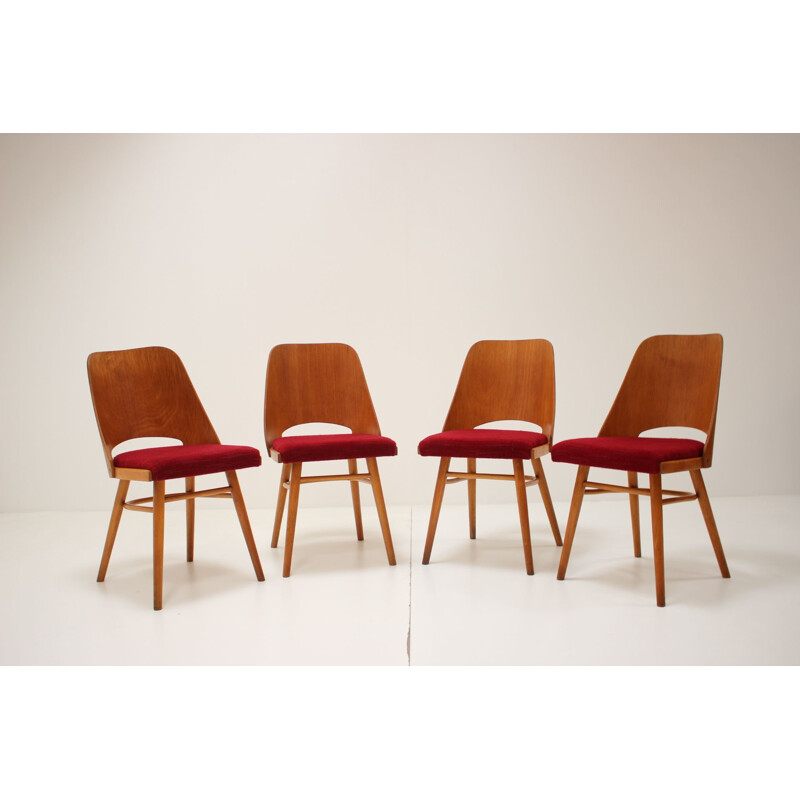 Set of 4 vintage dining chairs by Oswald Haerdtl, 1960