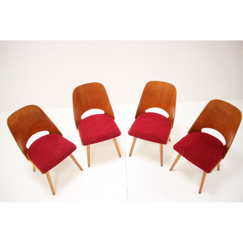 Ensemble de 4 chaises vintage par Oswald Haerdtl, 1960