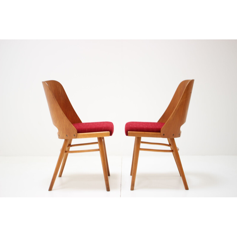 Ensemble de 4 chaises vintage par Oswald Haerdtl, 1960