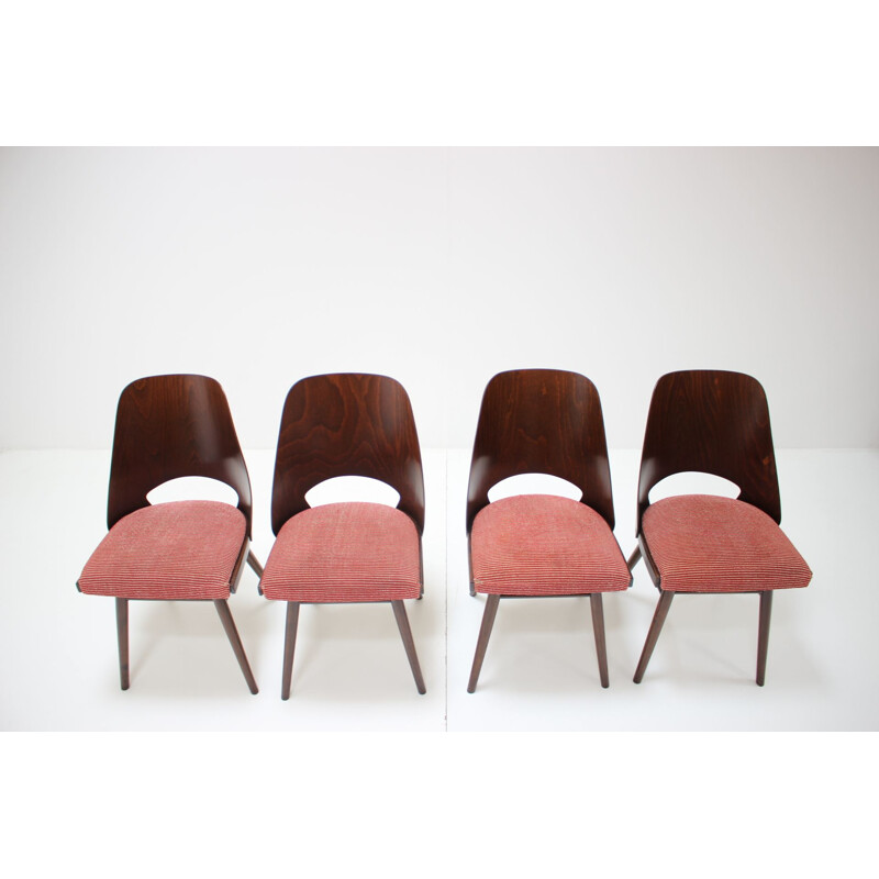Ensemble de 4 chaises vintage par Oswald Haerdtl, 1960