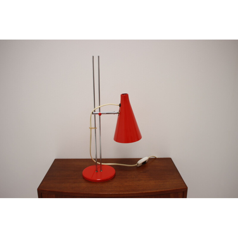 Lampe de table vintage par josef Hurka Tchécoslovaquie 1960