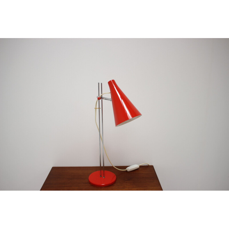 Lampe de table vintage par josef Hurka Tchécoslovaquie 1960