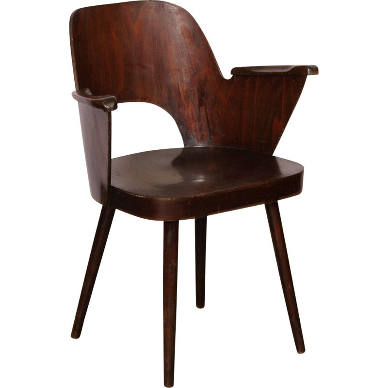 Fauteuil vintage par Lubomir Hofmann et Ton, 1960