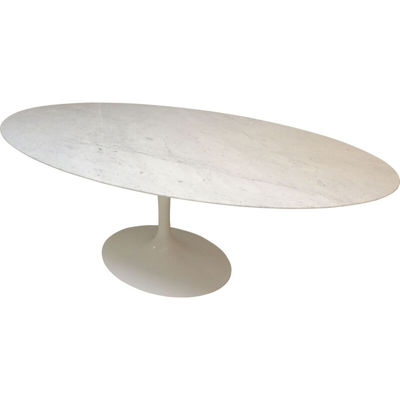 Table vintage Knoll saarinen ovale en marbre 