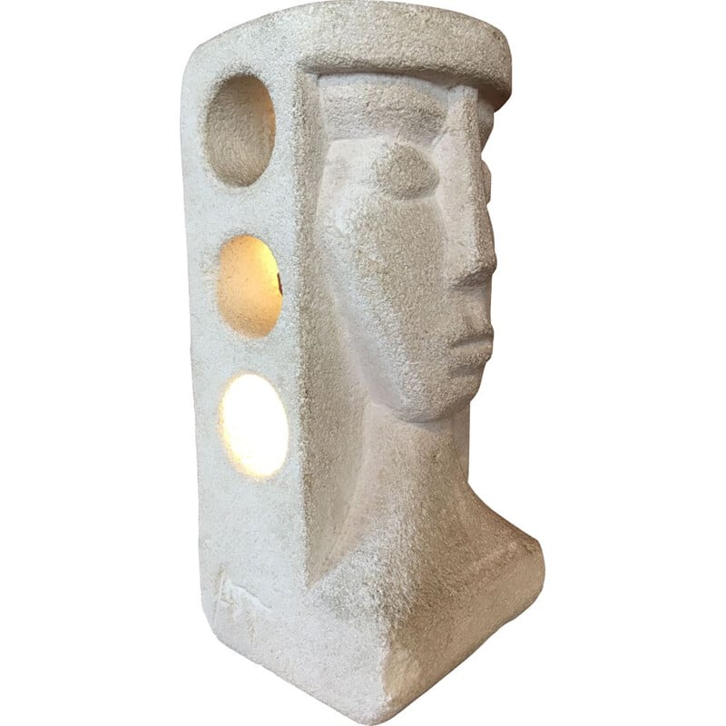 Lampe vintage en pierre Albert Tormos 