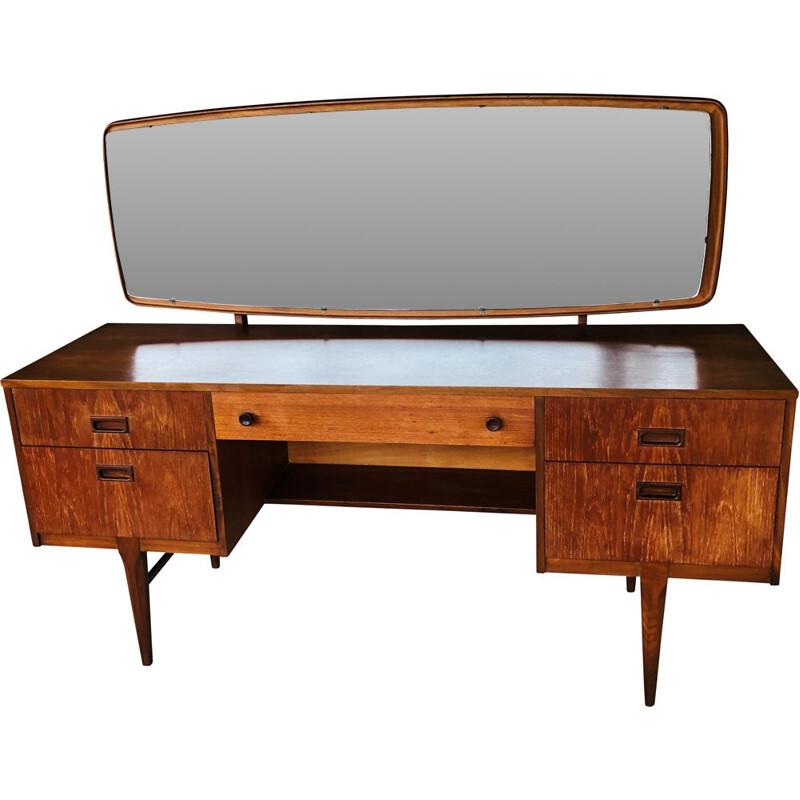 Vintage teak desk Dressing table by Nathan Scandinavian 1960