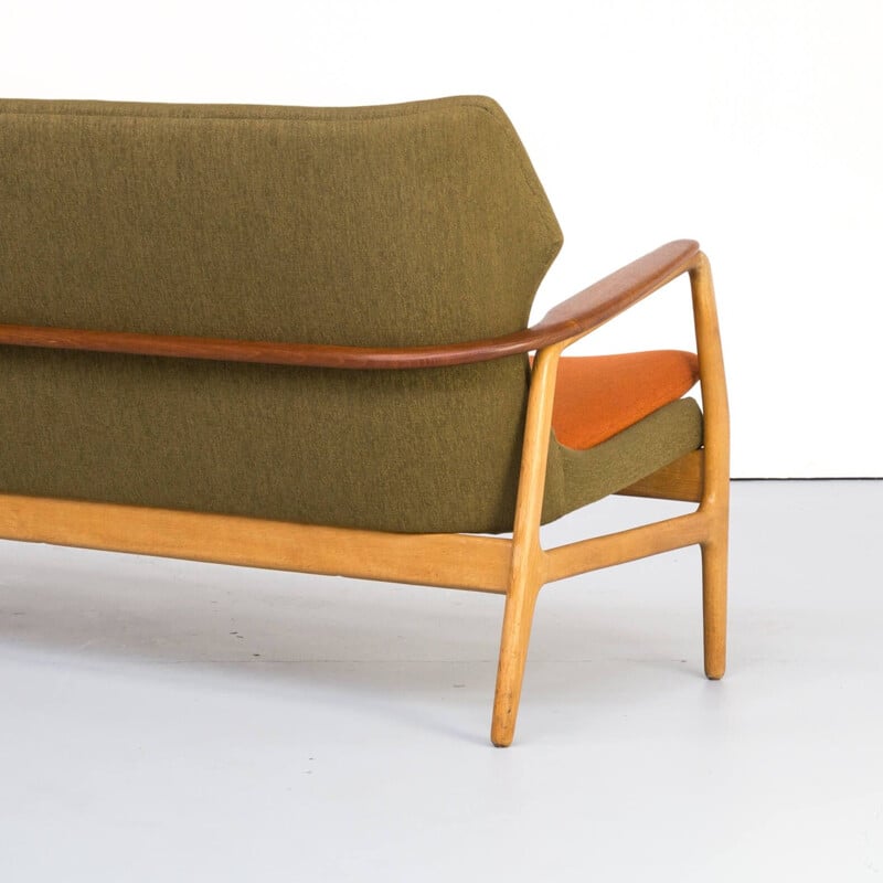 Vintage Aksel Bender Madsen wing back sofa for Bovenkamp 1960s