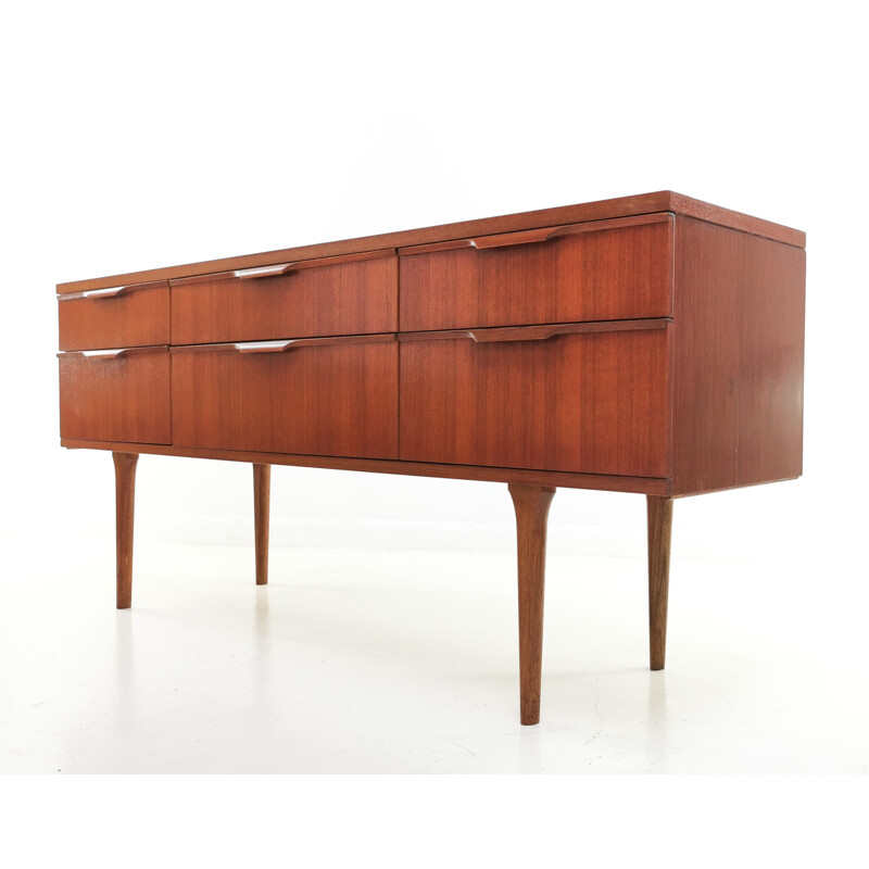 Mid Century Teak Sideboard Chest of Drawers, Frank Guille For Austinsuite 1960s