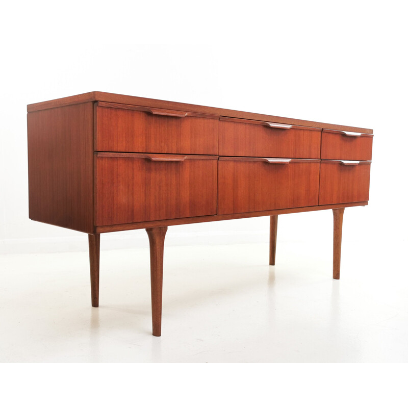 Commode basse vintage en teck  Frank Guille For Austinsuite 1960