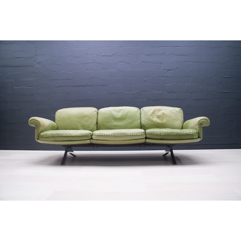 Grünes Vintage-Sofa mit 3 Sitzen, Modell DS31 von Sede, Schweiz 1960