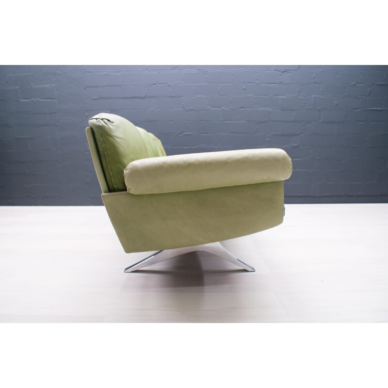Vintage Green 3-Seater Model DS31 Sofa from de Sede, Swiss 1960s
