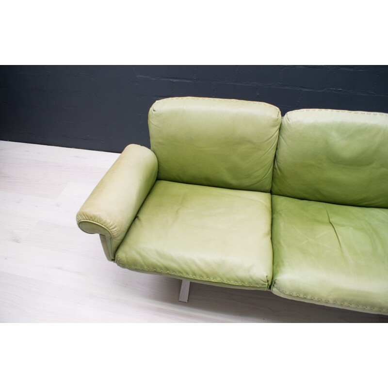 Grünes Vintage-Sofa mit 3 Sitzen, Modell DS31 von Sede, Schweiz 1960