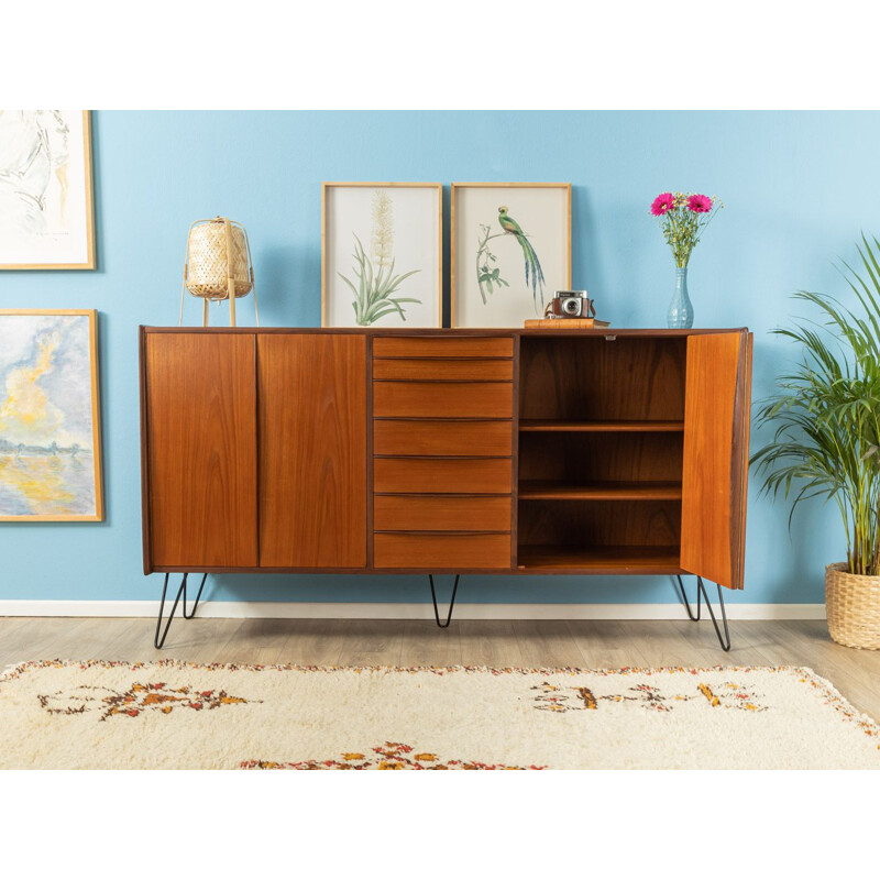 Vintage teak Highboard 1960s