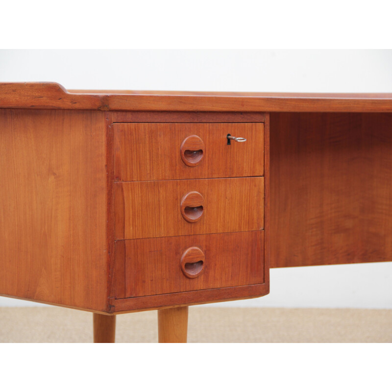 Scandinavisch teak boomerang bureau